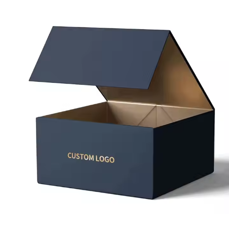 Apparel Boxes With Gold Foil Logo