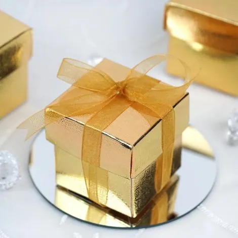 Custom Gold Favor Boxes