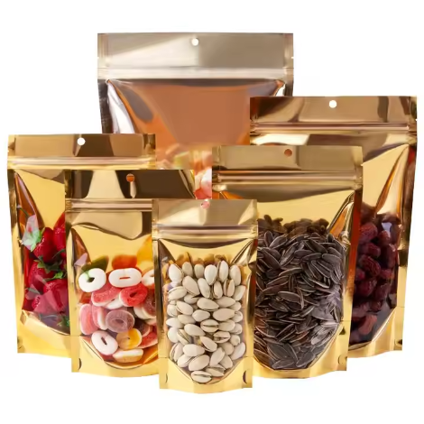 Custom Gold Mylar Bags 