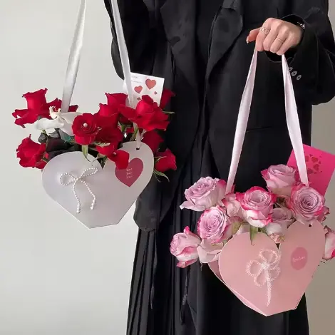 heart paper bags 